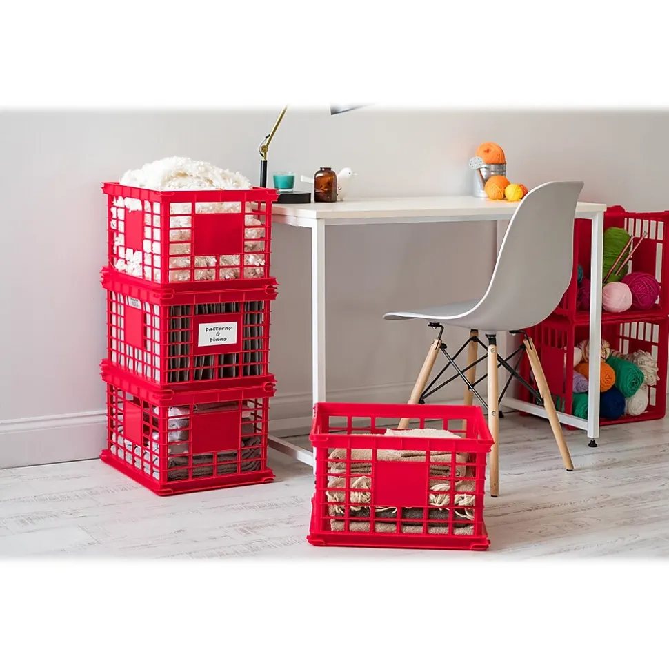 Iris Storage Crate, Red (SC-LL Red)