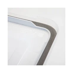 IRIS WeatherPro Plastic File Box, Letter/Legal Size, Clear (110600)