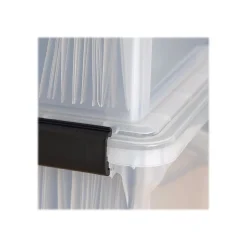 IRIS WeatherPro Plastic File Box, Letter/Legal Size, Clear (110600)