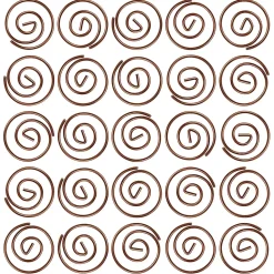 JAM Paper Circular Small Paper Clips, Rose Gold, 2 Packs of 50 (21832061B)