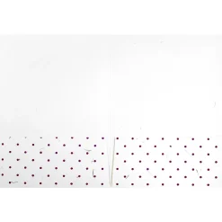 JAM Paper Handmade Two-Pocket Recycled Presentation Folders, White with Burgundy Dots, 100/Box (9935980B100)