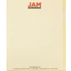 JAM Paper Plastic Sleeves, 9" x 12", Yellow, 12/Pack (2226316991)