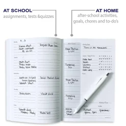 Kahootie Co. It's That Kinda Day School & After School 9" x 6" Monthly & Weekly Planner, Teal Polka Dots (ITKSTPD)