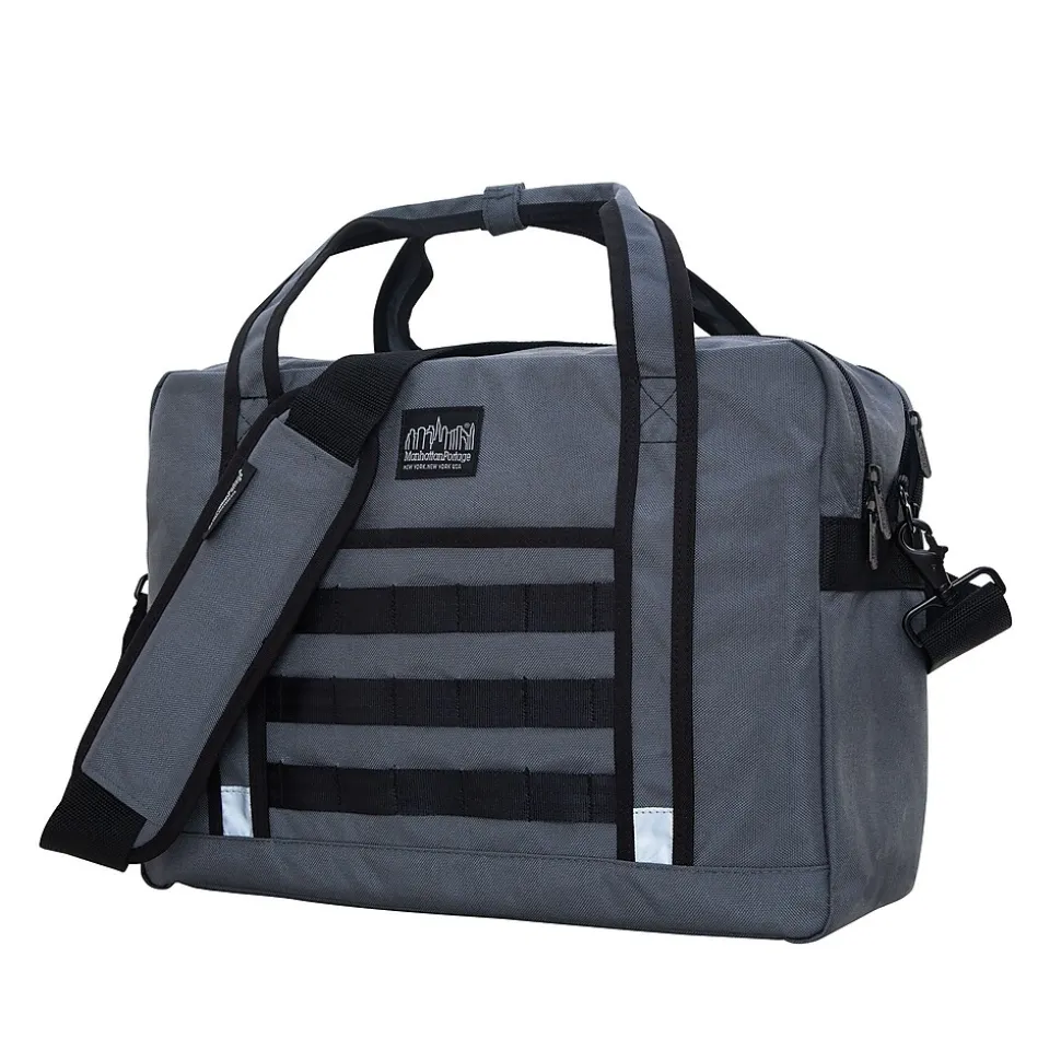 Manhattan Portage Yorkville 15" Fabric Laptop Bag, Gray (1628-BL GRY)