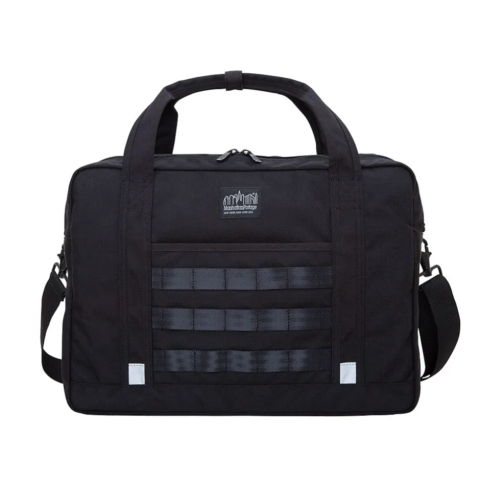 Manhattan Portage Yorkville 15" Fabric Laptop Bag, Black (1628-BL BLK)