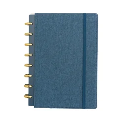 Martha Stewart 1-Subject Customizable Notebook, 6.38" x 9", Narrow Ruled, 60 Sheets, Blue (MS110P)