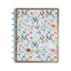 Me & My Big Ideas Happy Notes Soft Florals Notebook, 7" x 9.25", Dotted, 60 Sheets, Multicolor (NPC-070)