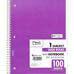 Mead Spiral 1-Subject Notebook, 8