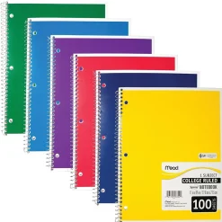 Mead 1-Subject Notebooks, 8