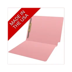 Medical Arts Press Heavy Duty End Tab File Folder, Straight-Cut, Letter Size, Pink, 40/Box (S-09461-PNK)