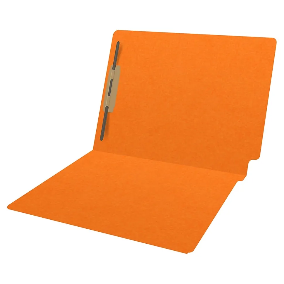 Medical Arts Press Heavy Duty End Tab File Folder, Straight-Cut, Letter Size, Orange, 40/Box (S-09461-ORG)