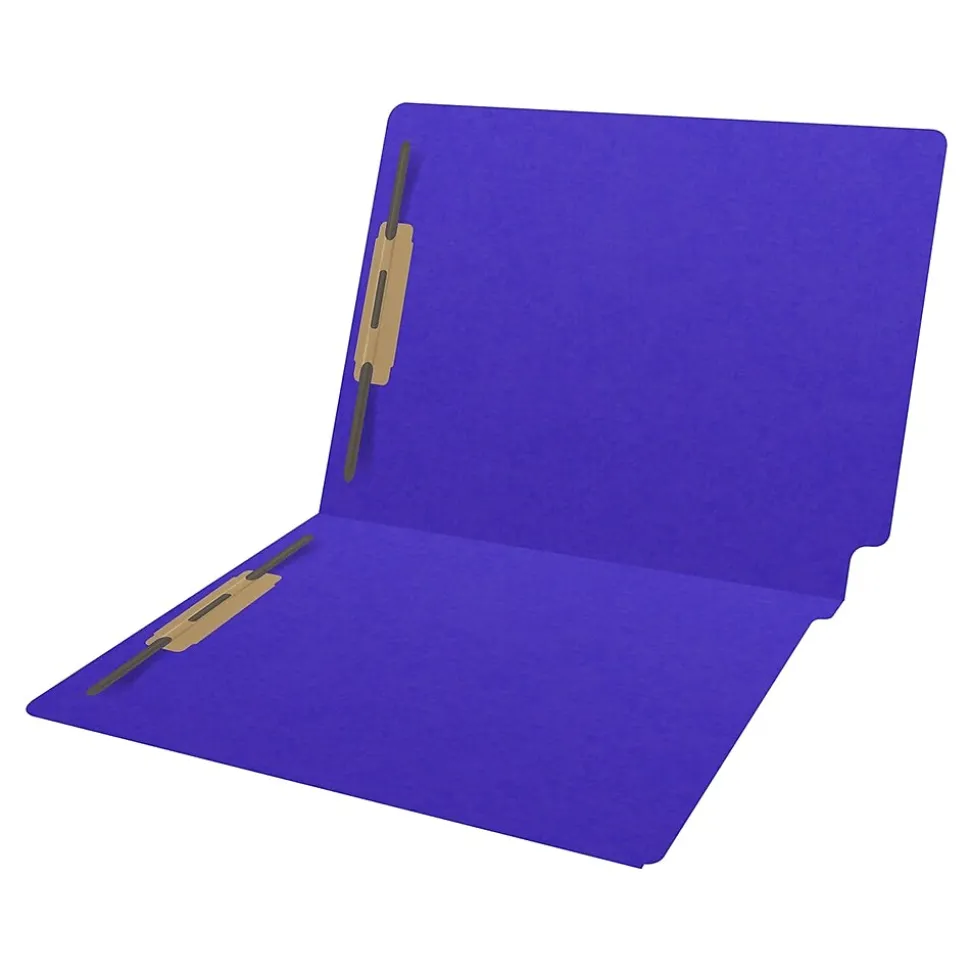 Medical Arts Press Heavy-Duty End Tab File Folder, Straight Cut, Letter-Size, Purple, 40/Box (S-09459-PUR)