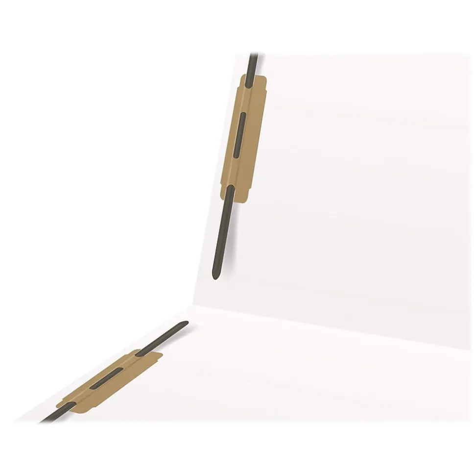 Medical Arts Press Heavy-Duty End Tab File Folder, Straight Cut, Letter-Size, White, 40/Box (S-09459-WHT)