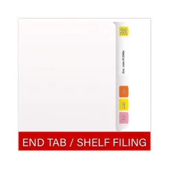 Medical Arts Press Heavy-Duty End Tab File Folder, Straight Cut, Letter-Size, White, 40/Box (S-09459-WHT)