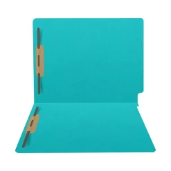 Medical Arts Press Heavy-Duty End Tab File Folder, Straight Cut, Letter Size, Light Blue, 40/Box (S-09459-LBL)