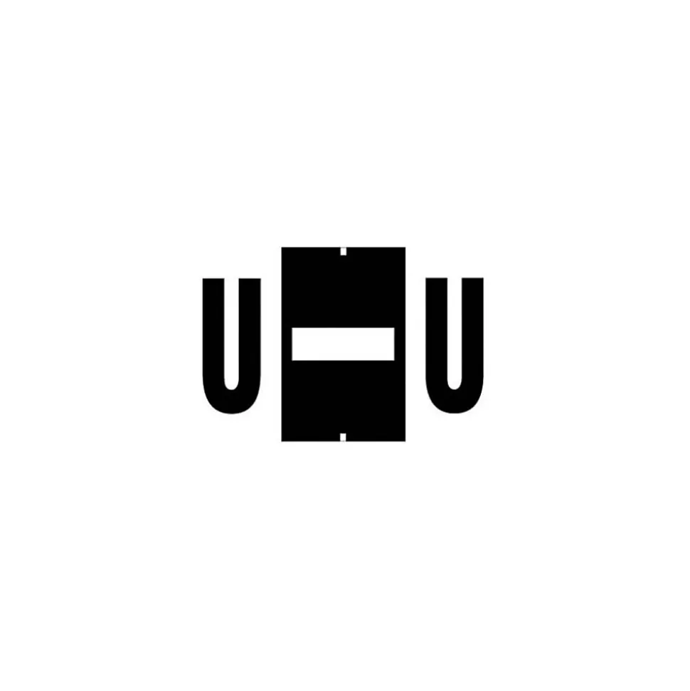 Medical Arts Press® Jeter® Compatible Alpha 3-Ring Style Labels, Letter U