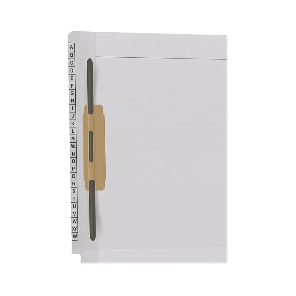 Medical Arts Press Kardex Match Reinforced End Tab File Folder, Straight Cut, Letter-Size, White, 50/Box (F1180-WHT)