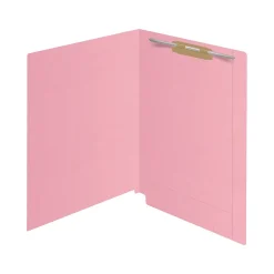 Medical Arts Press Kardex Match Reinforced End Tab File Folder, Straight Cut, Letter Size, Pink, 50/Box (S-09483-PNK)