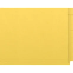 Medical Arts Press Kardex Match Reinforced End Tab File Folder, Straight Cut, Letter Size, Yellow, 50/Box (S-09484-YLW)