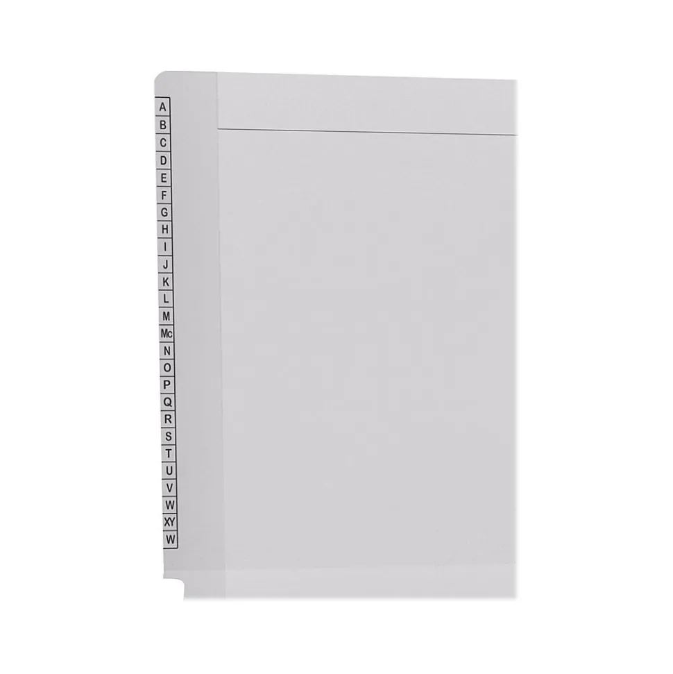Medical Arts Press Kardex Match Reinforced End Tab File Folder, Straight Cut, Letter-Size, White, 100/Box (F1170-WHT)