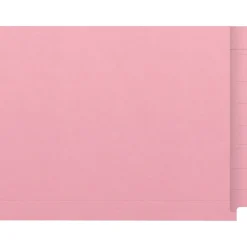 Medical Arts Press Kardex Match Reinforced End Tab File Folder, Straight Cut, Letter Size, Pink, 100/Box (S-09482-PNK)