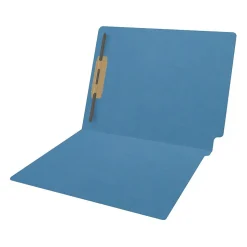 Medical Arts Press Reinforced End Tab File Folder, Straight Cut, Letter Size, Blue, 50/Box (S-01501-BLU)