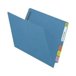 Medical Arts Press Reinforced End Tab File Folder, Straight Cut, Letter-Size, Blue, 50/Box (S-01601-BLU)