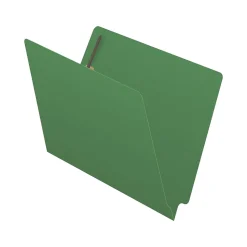 Medical Arts Press Reinforced End Tab File Folder, Straight Cut, Letter-Size, Green, 50/Box (S-01601-GRN)