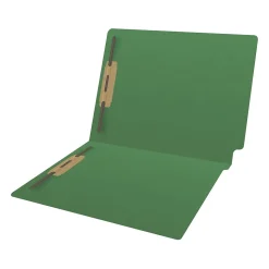 Medical Arts Press Reinforced End Tab File Folder, Straight Cut, Letter-Size, Green, 50/Box (S-01602-GRN)