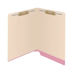 Medical Arts Press Reinforced End Tab File Folder, Straight-Cut, Letter Size, Manila/Violet, 50/Box (S-09473-PRP)