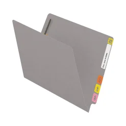 Medical Arts Press Reinforced End Tab File Folder, Straight Cut, Letter-Size, Gray, 50/Box (S-01501-GRY)