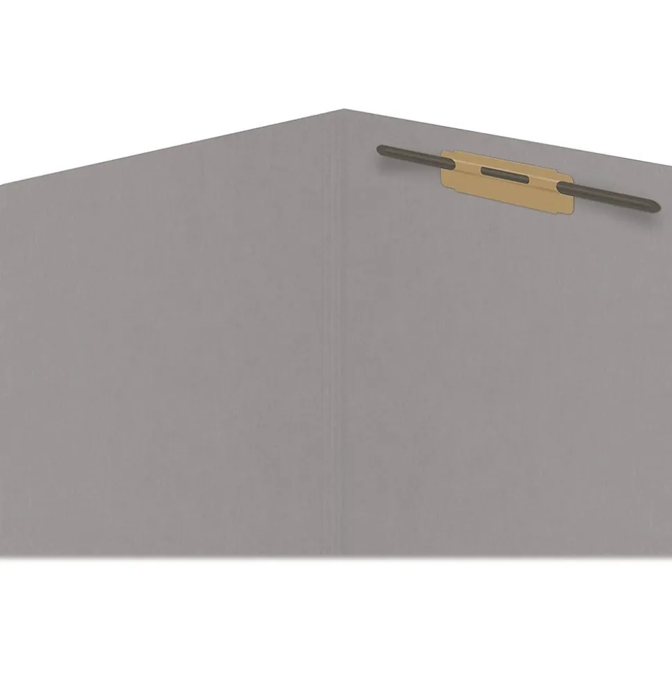 Medical Arts Press Reinforced End Tab File Folder, Straight Cut, Letter-Size, Gray, 50/Box (S-01501-GRY)