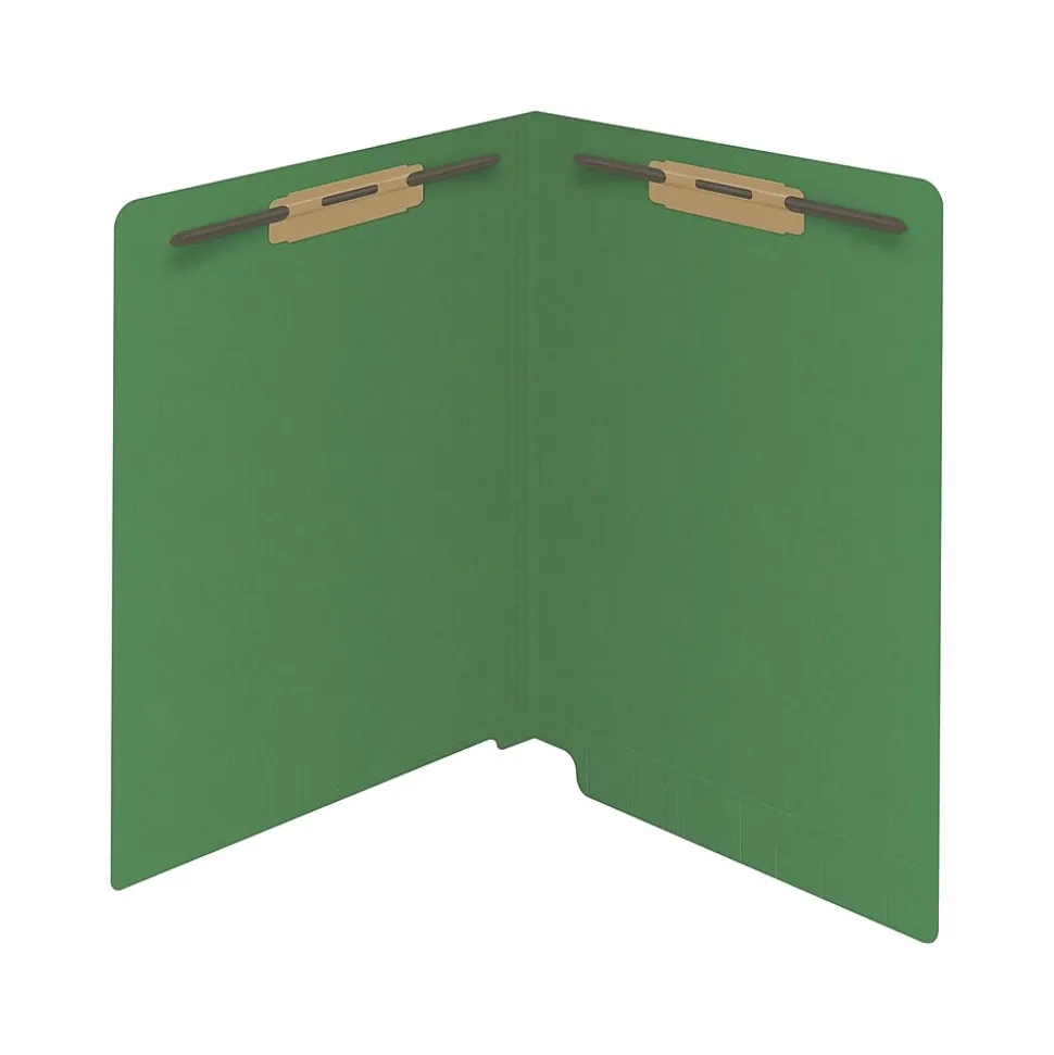 Medical Arts Press Reinforced End Tab File Folder, Straight Cut, Letter-Size, Green, 250/Carton (S-01502-GRN-B)