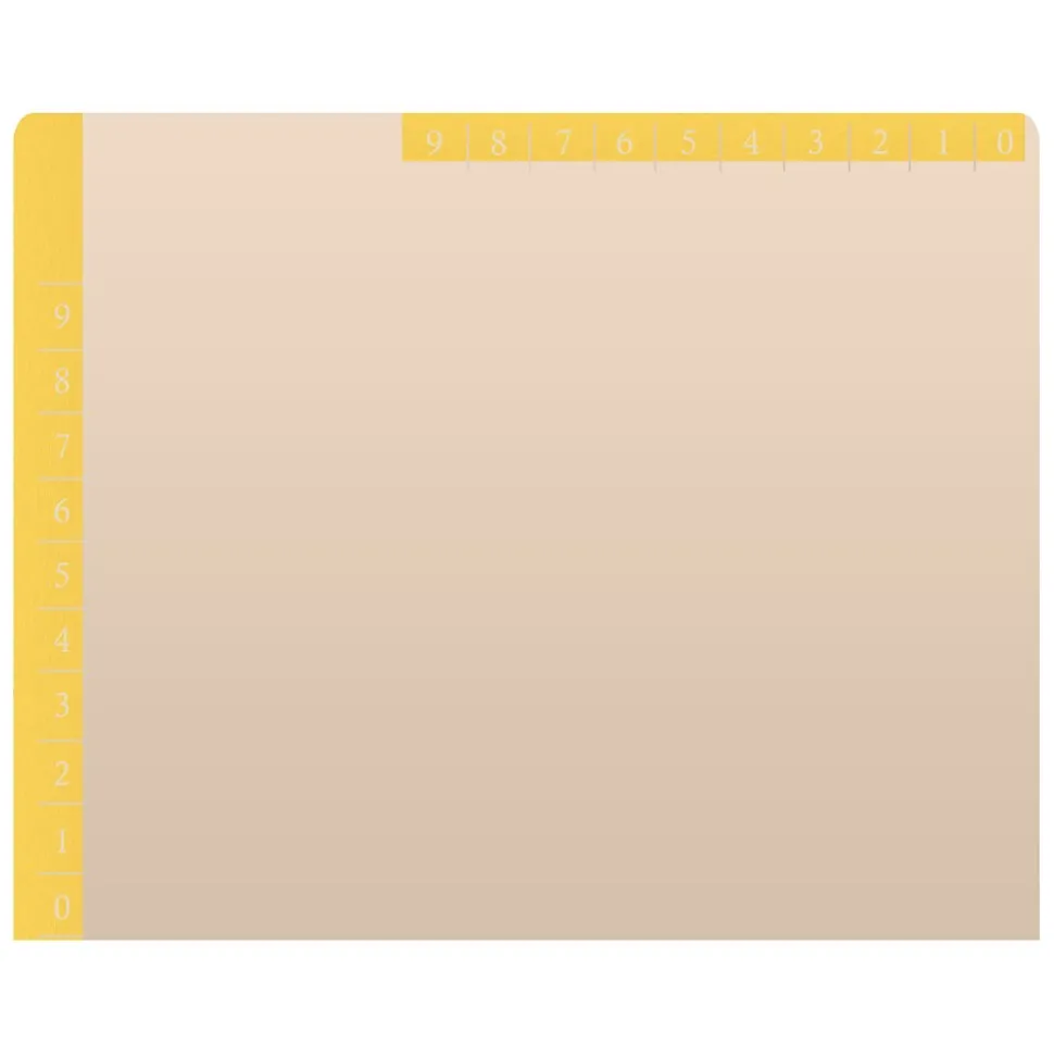 Medical Arts Press Reinforced Top Tab File Folder, Full-Cut, Letter Size, Manila/Yellow, 50/Box (S-09468-YLW)