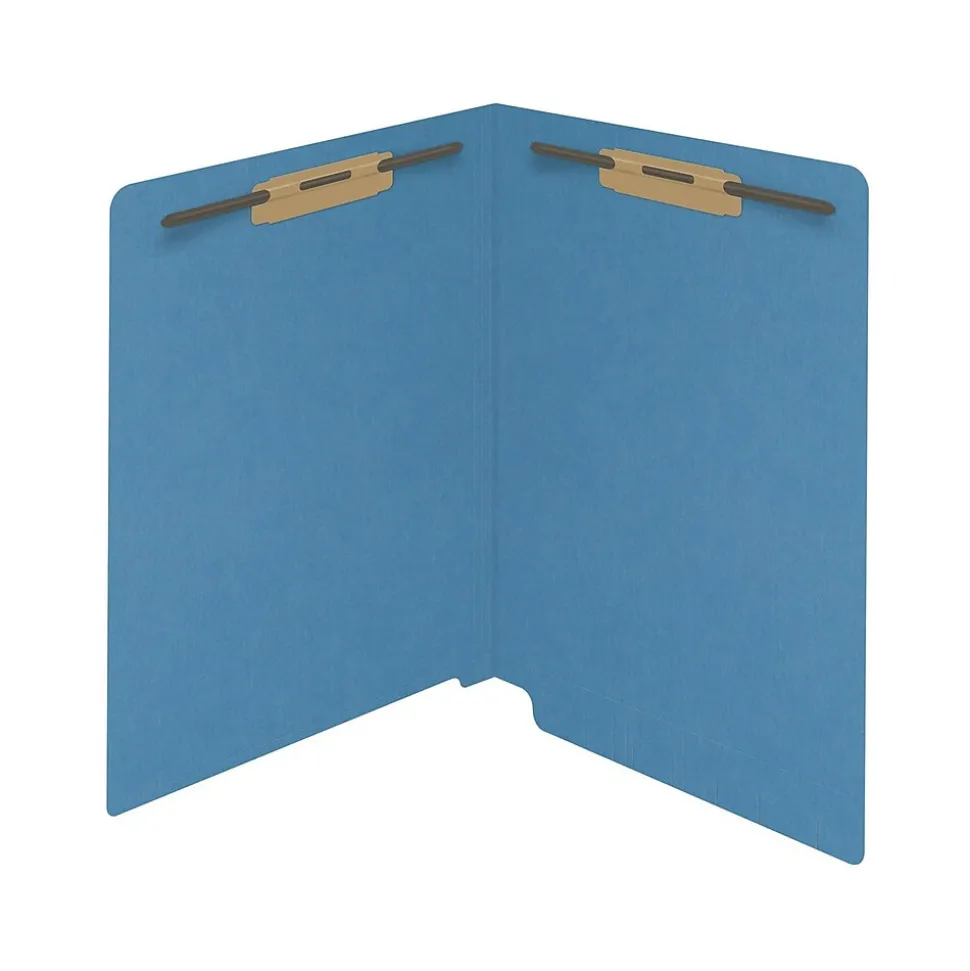 Medical Arts Press Reinforced End Tab File Folder, Straight Cut, Letter-Size, Blue, 250/Carton (S-01602-BLU-B)