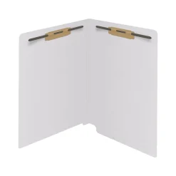 Medical Arts Press Reinforced End Tab File Folder, Straight Cut, Letter-Size, White, 50/Box (S-01502-WHT)