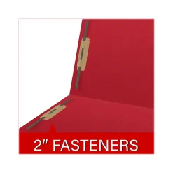Medical Arts Press Reinforced End Tab File Folder, Straight Cut, Letter-Size, Red, 50/Box (S-01502-RED)