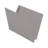 Medical Arts Press Reinforced End Tab File Folder, Straight Cut, Letter-Size, Gray, 50/Box (S-01502-GRY)