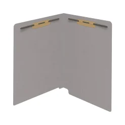 Medical Arts Press Reinforced End Tab File Folder, Straight Cut, Letter-Size, Gray, 50/Box (S-01502-GRY)