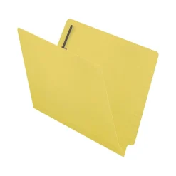 Medical Arts Press Reinforced End Tab File Folder, Straight Cut, Letter-Size, Yellow, 50/Box (S-01502-YLW)