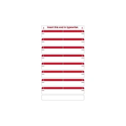 Medical Arts Press Type-On Write-On Sheet Style Labels, Red (32700)
