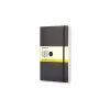 Moleskine Large Subject Notebooks, 5" x 8.25", Quad, 96 Sheets, Black (707186)