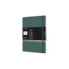 Moleskine Pro XL Professional Notebooks, 7.5" x 9.75", Narrow Ruled, 192 Sheets, Green (620848)