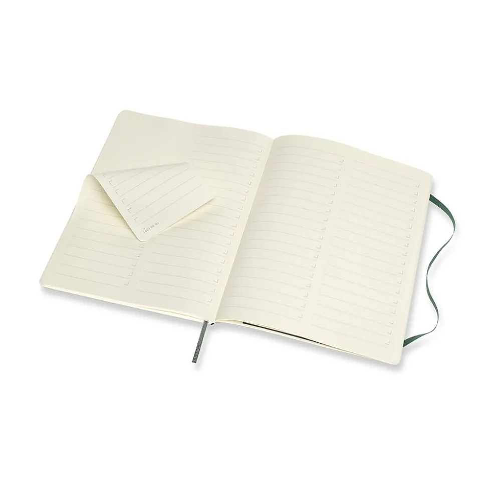 Moleskine Pro XL Professional Notebooks, 7.5" x 9.75", Narrow Ruled, 192 Sheets, Green (620848)