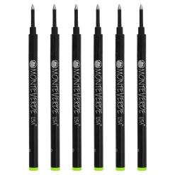 Monteverde® Medium Rollerball Refill For Most Rollerball Pens, 6/Pack, Lime Green