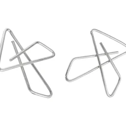 Officemate Butterfly Clamps, #1, Silver, 12/Box (99966)