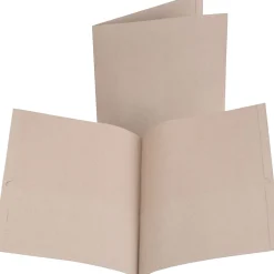 Oxford® Earthwise 2-Pocket School Folder, Natural, 10/Pack (00574)