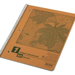 Oxford Earthwise 1-Subject Notebooks, 8.5" x 11", College Ruled, 80 Sheets, Kraft (25-480R)
