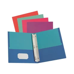Oxford 2-Pocket Fastener Folder, Assorted Colors (55776)