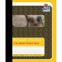 Pacon Composition Notebooks, 9.75" x 7.5", College Ruled, 100 Sheets, Yellow (P2426)